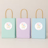 Pastel Unicorn Thank You Stickers – Custom Name Kids Birthday Party Favour Labels