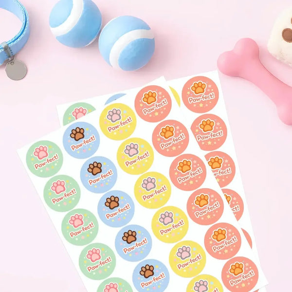 Paw-fect Pet Training Stickers | Paw Print Reward Stickers | Positive Reinforcement - Sticksy Prints Australia