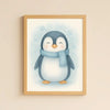 Penguin Nursery Wall Art Print – Arctic Animal Watercolour (Digital Download) - Sticksy Prints Australia