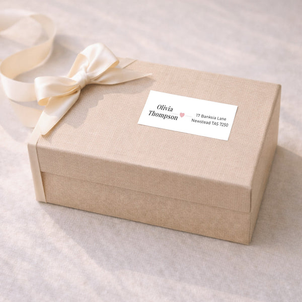 Personalised Address Labels 70×25mm | Custom Name & Address Stickers