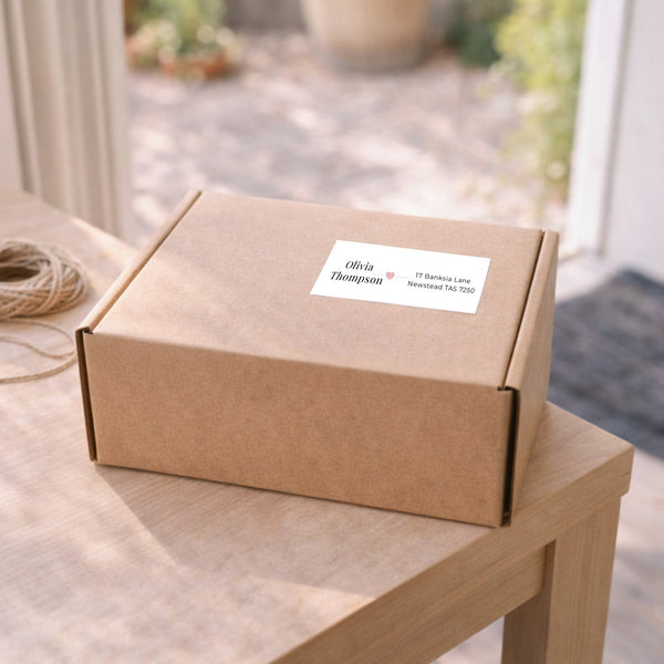 Personalised Address Labels 70×25mm | Custom Name & Address Stickers