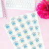Personalised Blue Bird Teacher Reward Stickers – Cute Kawaii Classroom Stickers - Sticksy Prints Australia