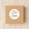 Personalised Blush Rose Bridal Shower Stickers – Custom Name & Date – Watercolour Floral Favour Labels - Sticksy Prints Australia