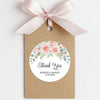 Personalised Blush Rose Wedding Thank You Stickers | Pink Floral Favour Labels - Sticksy Prints Australia