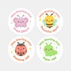 Personalised Bug & Critter Teacher Reward Stickers - Sticksy Prints Australia