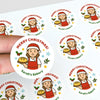Personalised Christmas Bakery Stickers – Merry Christmas Bakery Stickers - Sticksy Prints Australia