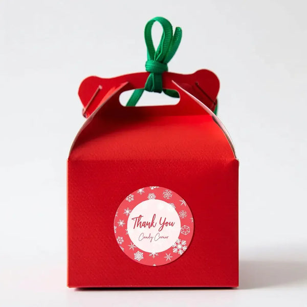 Personalised Christmas Sticker Labels Custom Kids Gift Tags Snowflake - Sticksy Prints Australia