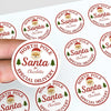 Personalised Christmas Sticker Labels North Pole Santa Special Delivery - Sticksy Prints Australia
