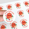 Personalised Christmas Sticker Letters to Santa Mailbox Kids Name Label
