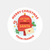 Personalised Christmas Sticker Letters to Santa Mailbox Kids Name Label - Sticksy Prints Australia