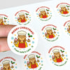 Personalised Christmas Stickers for Bakeries & Cafes