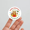 Personalised Christmas Stickers for Bakeries & Cafes