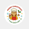 Personalised Christmas Stickers for Bakeries & Cafes - Sticksy Prints Australia