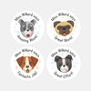 Personalised Dog Teacher Reward Stickers Labels Kids