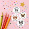 Personalised Dog Teacher Reward Stickers Labels Kids - Sticksy Prints Australia