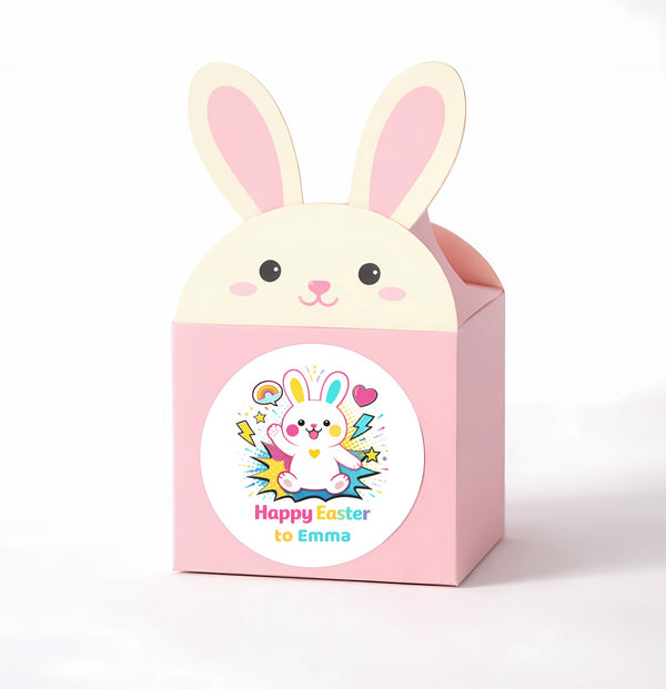 Personalised Easter Bunny Stickers | Custom Easter Gift & Treat Bag Labels | Kids Easter Stickers