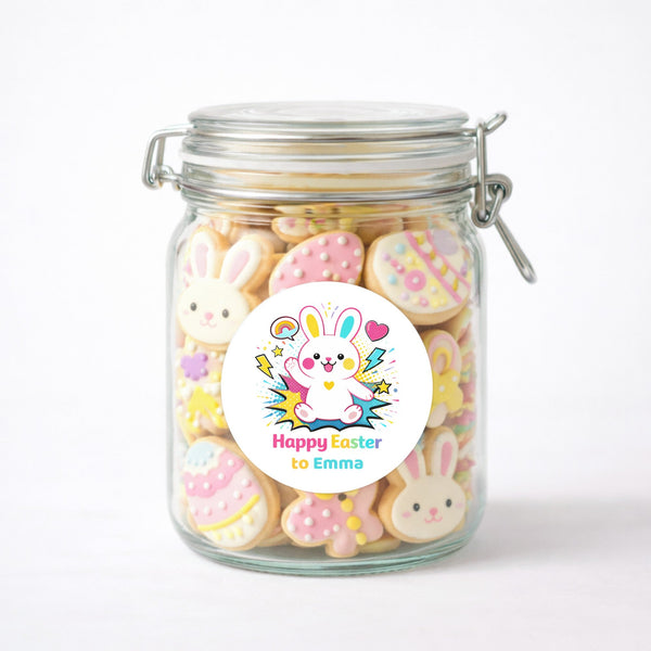 Personalised Easter Bunny Stickers | Custom Easter Gift & Treat Bag Labels | Kids Easter Stickers
