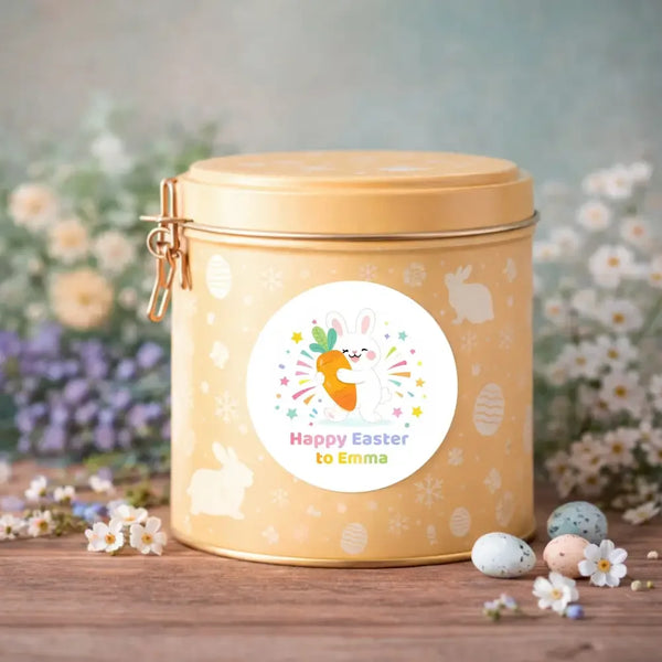 Personalised Easter Bunny Stickers | From the Easter Bunny to Name | Kids Easter Gift Labels - Sticksy Prints Australia