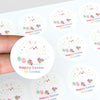 Personalised Easter Bunny Stickers – Happy Easter Name Labels for Kids - Sticksy Prints Australia