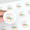Personalised Easter Creations Stickers – Bunny Painting Easter Egg Labels for Kids
