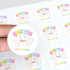 Personalised Easter Stickers – Bunny Balloon Easter Design