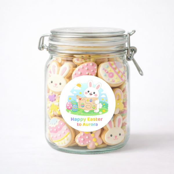 Personalised Easter Stickers – Easter Bunny Egg Hunt Map Design