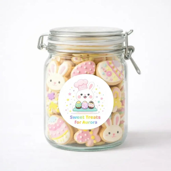 Personalised Easter Stickers – Sweet Treats Bunny Labels for Kid - Sticksy Prints Australia