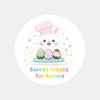 Personalised Easter Stickers – Sweet Treats Bunny Labels for Kid - Sticksy Prints Australia