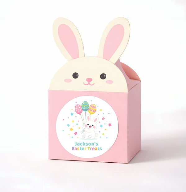 Personalised Easter Treat Stickers – Custom Bunny Labels for Kids