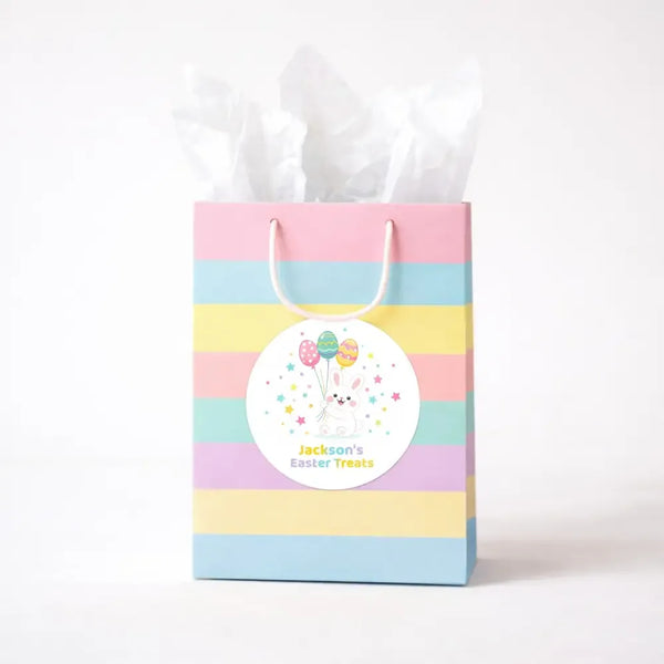 Personalised Easter Treat Stickers – Custom Bunny Labels for Kids - Sticksy Prints Australia