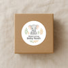 Personalised Elephant Baby Shower Stickers – Safari Welcome Baby Favour Labels