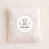 Personalised Elephant Baby Shower Stickers – Safari Welcome Baby Favour Labels