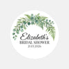 Personalised Eucalyptus Bridal Shower Stickers – Custom Greenery Favour Labels – Watercolour Botanical Stickers - Sticksy Prints Australia