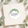 Personalised Eucalyptus Bridal Shower Stickers – Custom Greenery Favour Labels – Watercolour Botanical Stickers - Sticksy Prints Australia