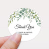 Personalised Eucalyptus Wedding Thank You Stickers | Greenery Favour Labels