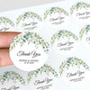 Personalised Eucalyptus Wedding Thank You Stickers | Greenery Favour Labels