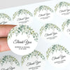 Personalised Eucalyptus Wedding Thank You Stickers | Greenery Favour Labels - Sticksy Prints Australia