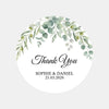 Personalised Eucalyptus Wedding Thank You Stickers | Greenery Favour Labels - Sticksy Prints Australia