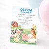 Personalised Farmyard Birthday Invitations | Farm Animal Party Invites - Sticksy Prints Australia