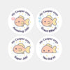 Personalised Fish Teacher Reward Stickers – Custom Name Classroom Praise Stickers