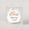 Personalised Floral Thank You Wedding Stickers | Blush Dahlia Design