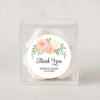 Personalised Floral Thank You Wedding Stickers | Blush Dahlia Design - Sticksy Prints Australia