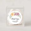 Personalised Floral Wedding Thank You Stickers | Apricot & Mauve Roses - Sticksy Prints Australia