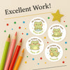 Personalised Frog Teacher Reward Stickers – Cute Classroom Praise Labels