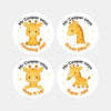 Personalised Giraffe Reward Stickers – Cute Teacher Stickers for Classroom Praise - Sticksy Prints Australia