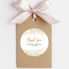 Personalised Gold Glitter Thank You Wedding Stickers - Sticksy Prints Australia