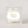 Personalised Gold Glitter Thank You Wedding Stickers - Sticksy Prints Australia