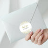 Personalised Gold Glitter Thank You Wedding Stickers - Sticksy Prints Australia
