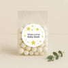 Personalised Golden Stars Welcome Baby Stickers – Celestial Gender-Neutral Favour Labels - Sticksy Prints Australia