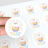 Personalised Happy Easter Stickers – Bunny Egg Pop Easter Labels for Kids